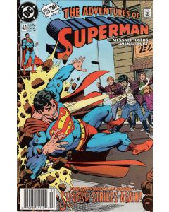 Adventures of Superman (1987) # 471 Newsstand (8.0-VF) Sinbad