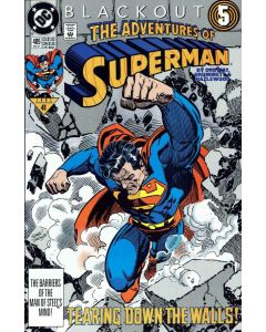 Adventures of Superman (1987) # 485 (8.0-VF) Blackout Finale