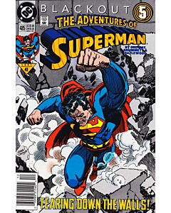 Adventures of Superman (1987) # 485 Newsstand (4.0 VG) Water damage