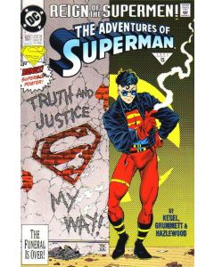 Adventures of Superman (1987) # 501 Standard (8.0-VF) With Poster