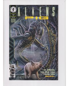 Aliens Pig (1997) #   1 DF 2 x SIGNED + Remark (8.0-VF) (950293) With CoA
