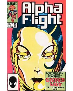 Alpha Flight (1983) #  20 (6.0-FN) 1st Gilded Lily
