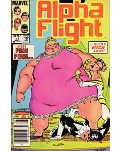 Alpha Flight (1983) #  22 Newsstand (6.0-FN) 1st Pink Pearl