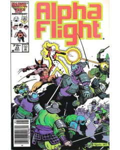 Alpha Flight (1983) #  34 Newsstand (5.0-VGFN) Penmark on cover, Mike Mignola, Wolverine