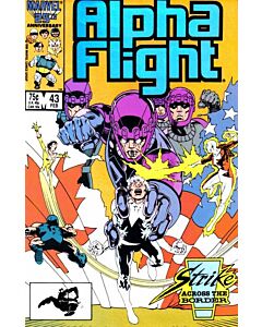 Alpha Flight (1983) #  43 (7.0-FVF) 1st Sentinels MK VI Sebastian Shaw Mesmero