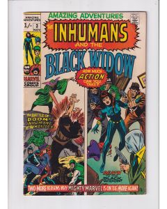 Amazing Adventures (1970) #   3 UK Price (5.0-VGF) (2029690) Inhumans, Black Widow, Mandarin