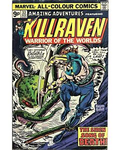 Amazing Adventures (1970) #  33 UK Price (4.0-VG) Killraven