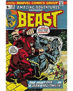 Amazing Adventures (1970) #  16 UK Price (3.0-GVG) Beast, Juggernaut