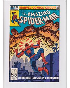 Amazing Spider-Man (1963) # 218 UK Price (6.0-FN) (462426) Frank Miller cover, Ink on cover