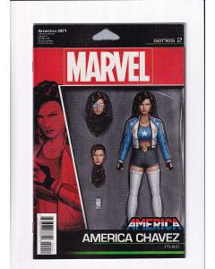 America (2017) #   1 Action Figure Variant (8.0-VF) (1128257) America Chavez