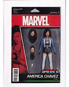America (2017) #   1 Action Figure Variant (9.0-VFNM) (1128264) America Chavez