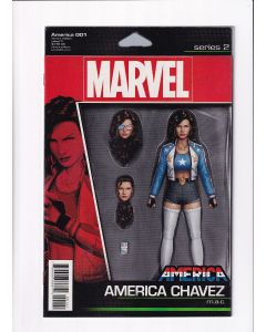 America (2017) #   1 Action Figure Variant (9.0-VFNM) (1128264) America Chavez