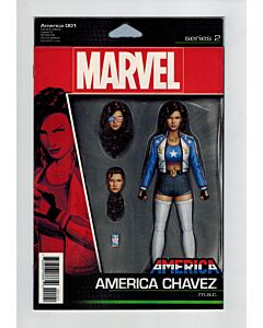 America (2017) #   1 Action Figure Variant (9.4-NM) (1928161) America Chavez