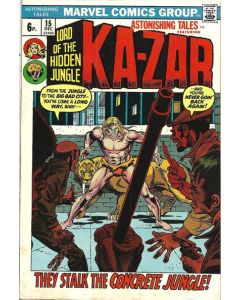 Astonishing Tales (1970) #  15 UK Price (5.5-FN-) Ka-Zar