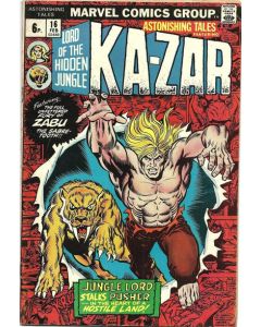 Astonishing Tales (1970) #  16 UK Price (6.0-FN) Ka-Zar
