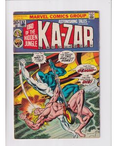 Astonishing Tales (1970) #  17 (3.0-GVG) (749781) Ka-Zar, Ink on cover