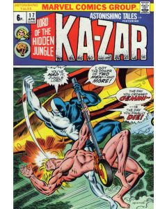 Astonishing Tales (1970) #  17 UK Price (7.5-VF-) Ka-Zar