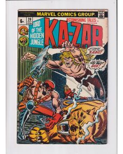 Astonishing Tales (1970) #  20 UK Price (5.0-VGF) (1892455) Ka-Zar