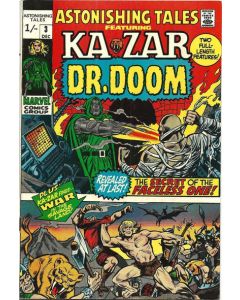 Astonishing Tales (1970) #   3 UK Price (5.0-VGF) Ka-Zar, Dr. Doom, Pen mark