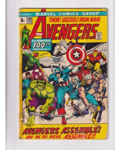 Avengers (1963) # 100 UK Price (3.0-GVG) Tape on spine