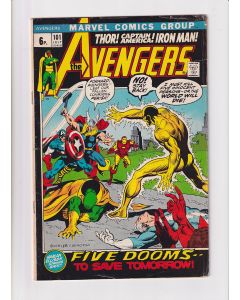 Avengers (1963) # 101 UK Price (5.0-VGF) (2218629) Top staple centerfold detached