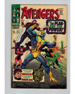 Avengers (1963) #  42 UK Price (3.0-GVG) (627102) Piece of cover missing