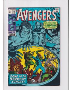Avengers (1963) #  73 UK Price (6.0-FN) (1961823) Sons of the Serpent, Black Panther
