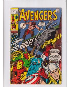 Avengers (1963) #  80 UK Price (4.0-VG) (627171) 1st app. Red Wolf