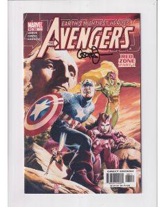 Avengers (1998) #  65 Signed by Geoff Johns (8.0-VF) Red Zone