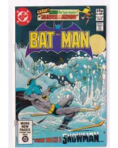 Batman (1940) # 337 UK Price (5.0-VGF) Where Walks a Snowman