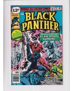 Black Panther (1977) #  15 UK Price (7.0-FVF) Avengers, Klaw, FINAL ISSUE