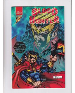 Blood Hunter (1996) #   1 (9.0-VFNM) (1850318) Signed by Kirk Lindo