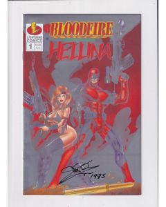 Bloodfire Hellina (1995) #   1 Platinum (7.0-FVF) (1850301) With COA, Signed by Joseph A. Zyskowski
