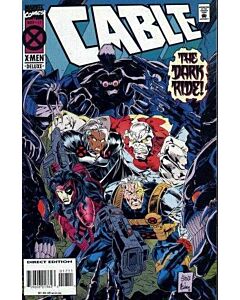 Cable (1993) #  17 Deluxe (7.0-FVF) Dark Riders, Tag residue on cover