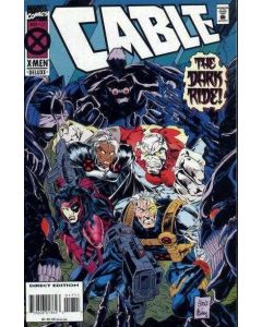 Cable (1993) #  17 Deluxe (7.0-FVF) Dark Riders, Tag residue on cover