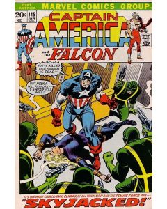 Captain America (1968) # 145 (4.0-VG) Water damage, Falcon, Sharon Carter, Hydra
