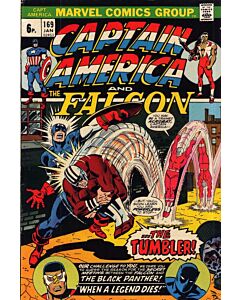Captain America (1968) # 169 UK Price (5.0-VGF) Piece of cover torn