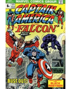 Captain America (1968) # 171 UK Price (7.0-FVF) Black Panther, Falcon gets his wings