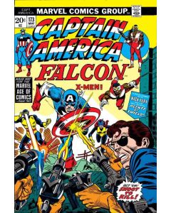Captain America (1968) # 173 (5.0-VGF) Water stain, X-Men, Falcon
