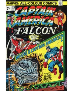Captain America (1968) # 178 UK Price (6.0-FN) 1st Roscoe
