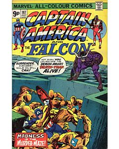 Captain America (1968) # 187 UK Price (6.5-FN+) Demon-Druid