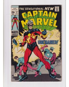 Captain Marvel (1968) #  17 (5.0-VGF) (2178381) 1st FULL app. (new) Captain Marvel