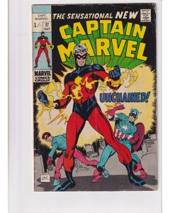Captain Marvel (1968) #  17 UK Price (4.0-VG) (674885) 1st FULL app. (new) Captain Marvel