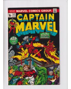Captain Marvel (1968) #  27 (4.5-VG+) (1871603) Thanos, Drax, 1st Starfox