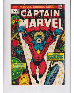 Captain Marvel (1968) #  29 UK Price (5.5-FN-) (285285) 1st Eon
