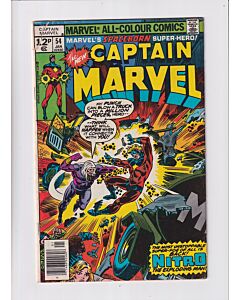 Captain Marvel (1968) #  54 UK Price (3.0-GVG) (285216) Nitro, Cover tear