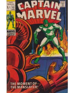 Captain Marvel (1968) #  12 UK Price (5.0-VGF) The Manslayer
