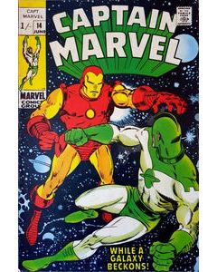 Captain Marvel (1968) #  14 UK Price (4.0-VG) Iron Man