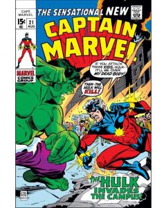 Captain Marvel (1968) #  21 (4.0-VG) Hulk