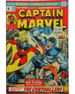 Captain Marvel (1968) #  30 UK Price (6.0-FN) THANOS